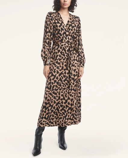 Sateen Wrap Dress, image 2