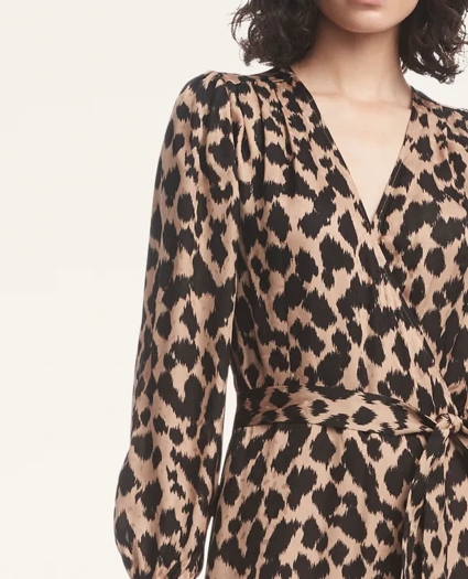 Sateen Wrap Dress, image 4