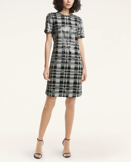 Plaid Sequin Dress, image 2
