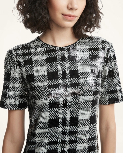 Plaid Sequin Dress, image 4