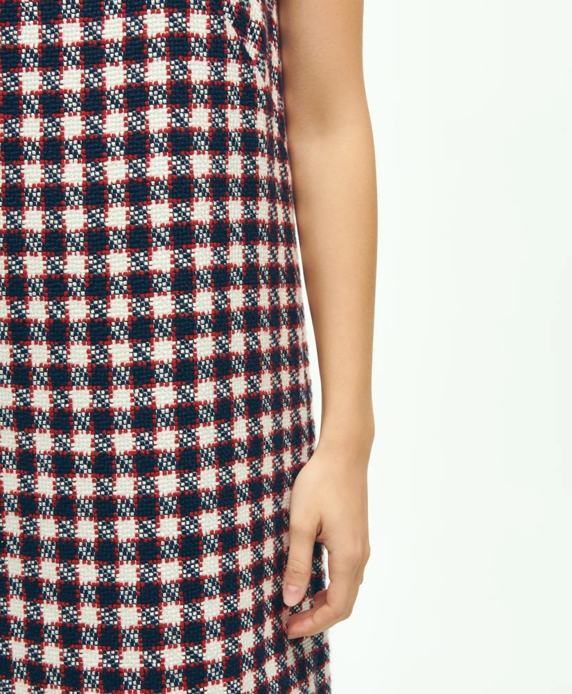Cotton Blend Boucle Shift Dress, image 3