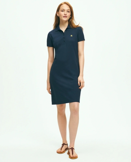 Classic Cotton Pique Polo Dress, image 1