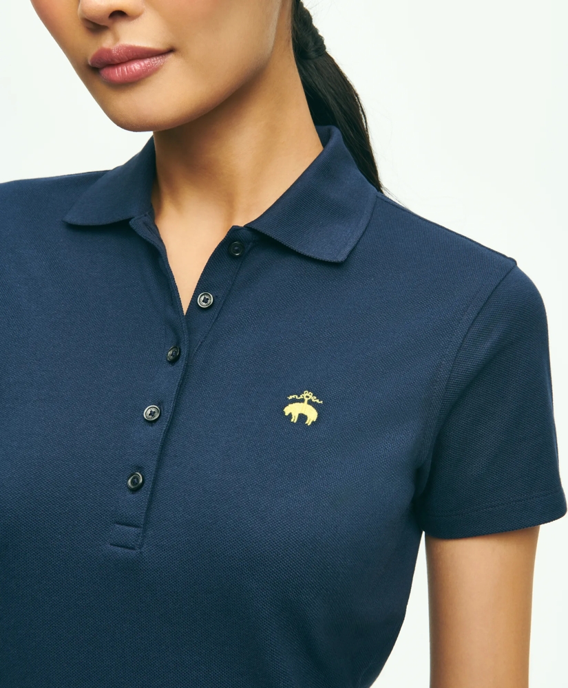 Classic Cotton Pique Polo Dress, image 3