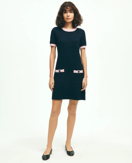 Cotton Blend Boucle Dress, image 1