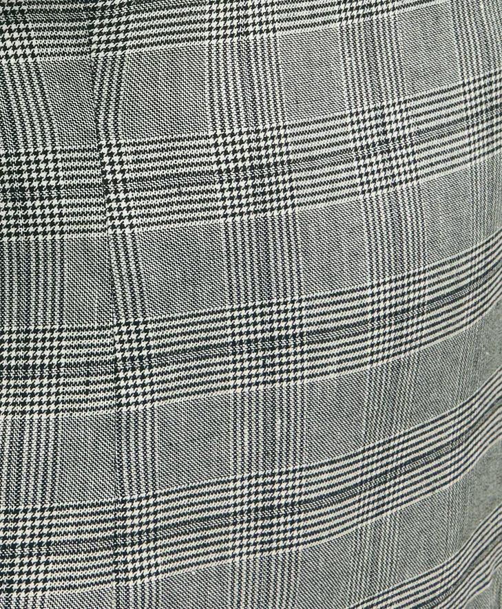 Linen Blend Glen Plaid Sheath Dress, image 4