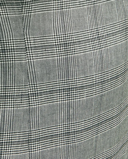 Linen Blend Glen Plaid Sheath Dress, image 4