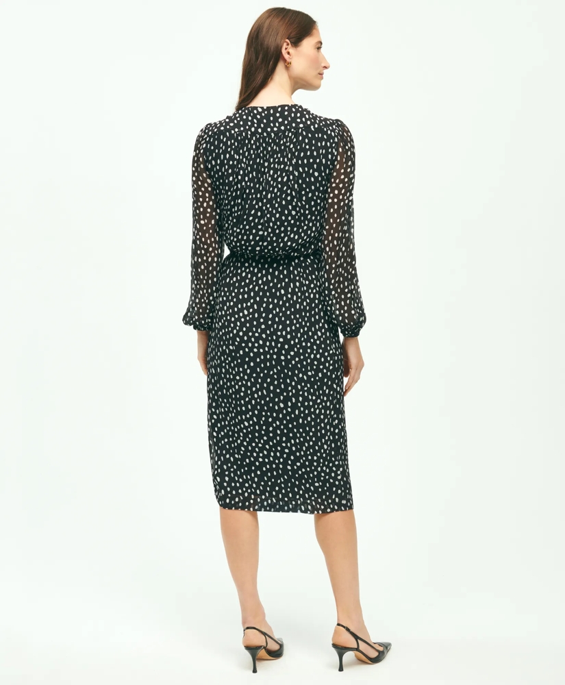Chiffon Faux Wrap Dress, image 4