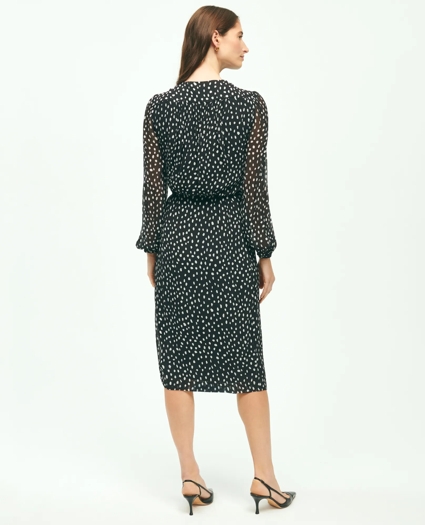 Chiffon Faux Wrap Dress, image 4
