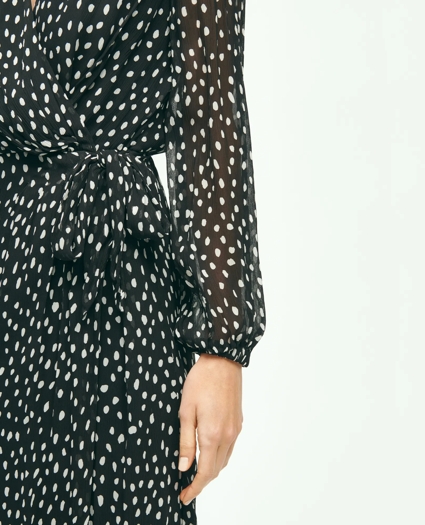 Chiffon Faux Wrap Dress, image 3