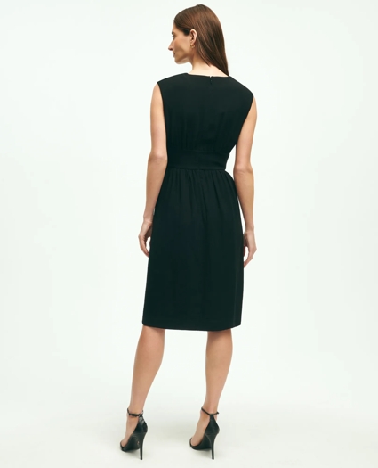 Belted Crepe Dress, image 3