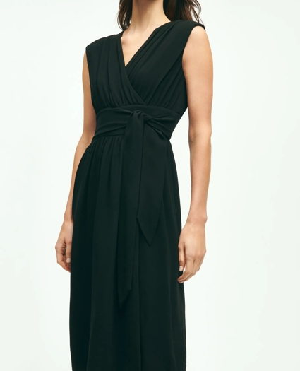 Belted Crepe Dress, image 2