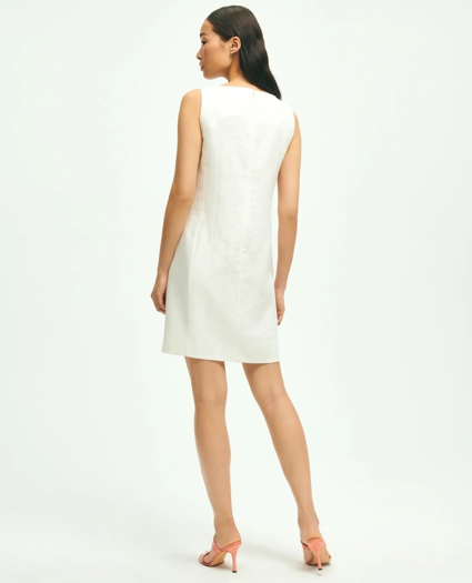 Linen Boatneck Shift Dress, image 2