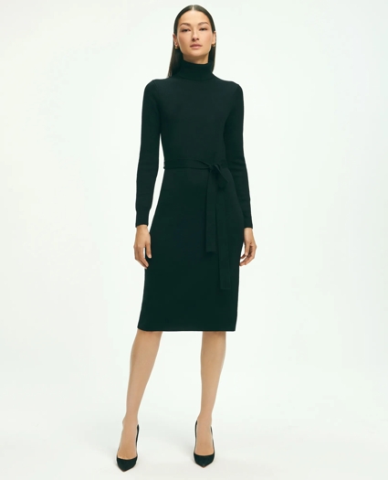 Merino Wool Belted Sweater Dress, image 1