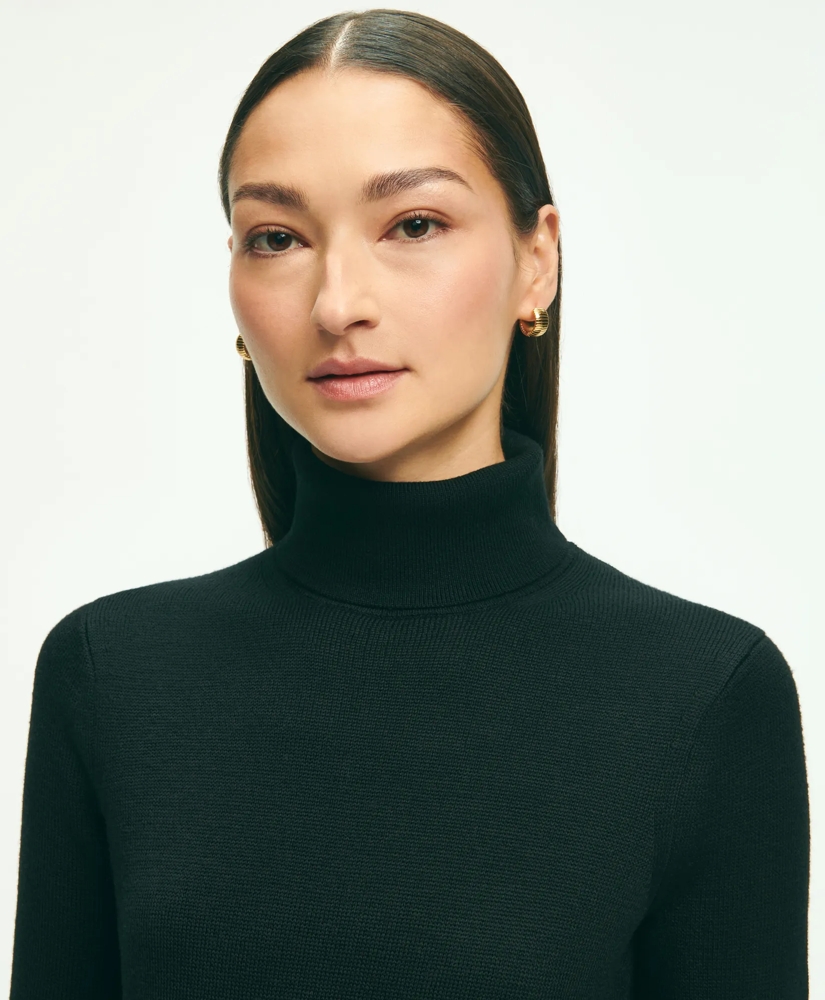 Merino Wool Belted Sweater Dress, image 3