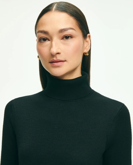 Merino Wool Belted Sweater Dress, image 3