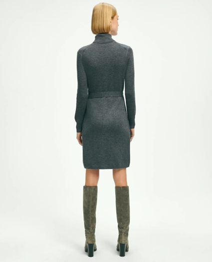 Merino Wool Belted Sweater Dress, image 3
