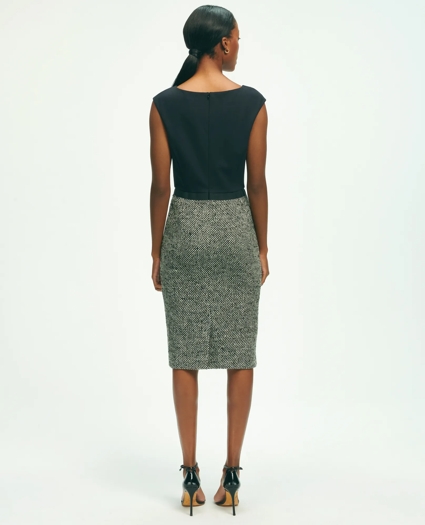 Ponte Tweed Sheath Dress, image 2