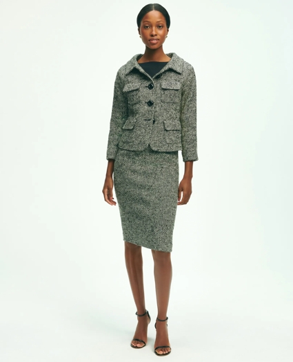 Ponte Tweed Sheath Dress, image 5