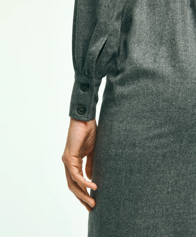 Slim Fit Wool Flannel Dress Pants