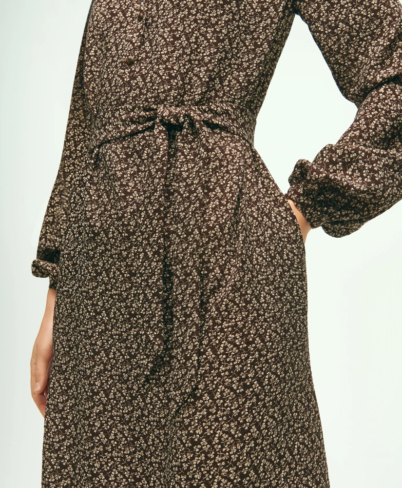 Flowy Printed Shirt Dress, image 6