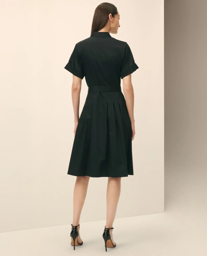 【税込?送料無料】 Signature A-Line Dress Shirt Sateen Cotton ワンピース