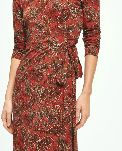 Signature Print Wrap Dress, image 4