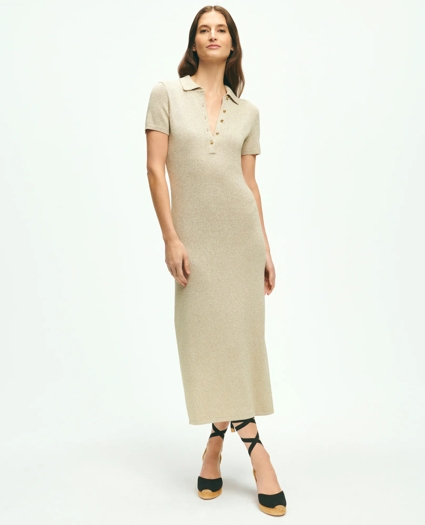 Maxi Polo Dress In Lurex® Thread, image 1