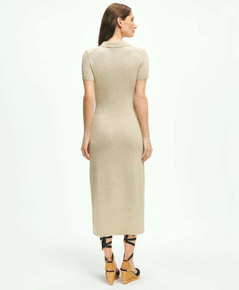 Maxi Polo Dress In Lurex® Thread, image 5