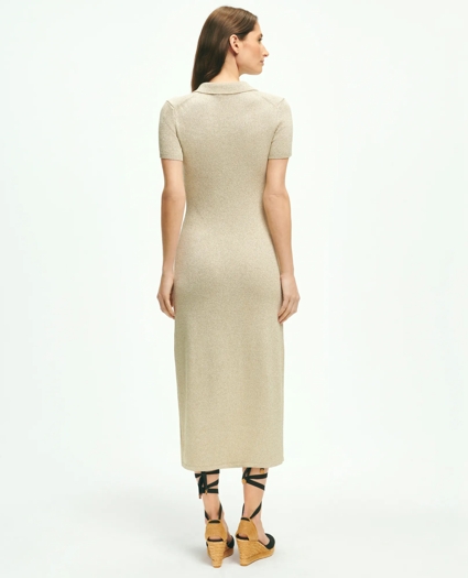 Maxi Polo Dress In Lurex® Thread, image 5