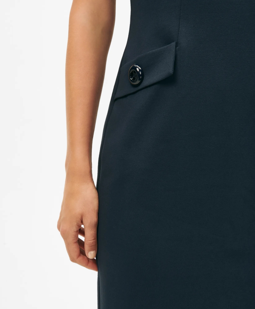 ワンピース Riu Collar ponte short dress Riu Collar ponte short dress