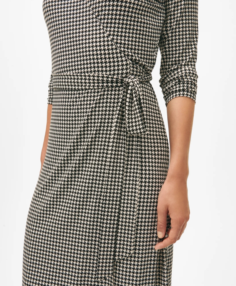 Patterned Jersey Wrap Dress, image 4
