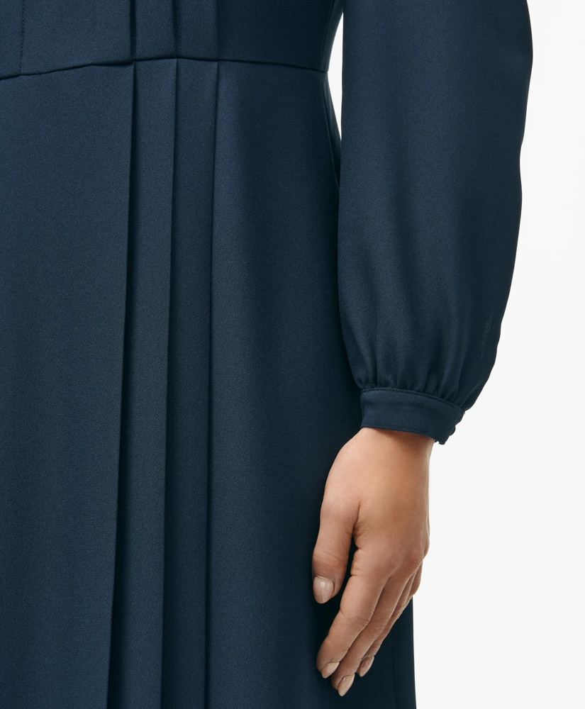 Pleated Bodice Dress in Crepe, image 4
