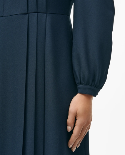 Pleated Bodice Dress in Crepe, image 4