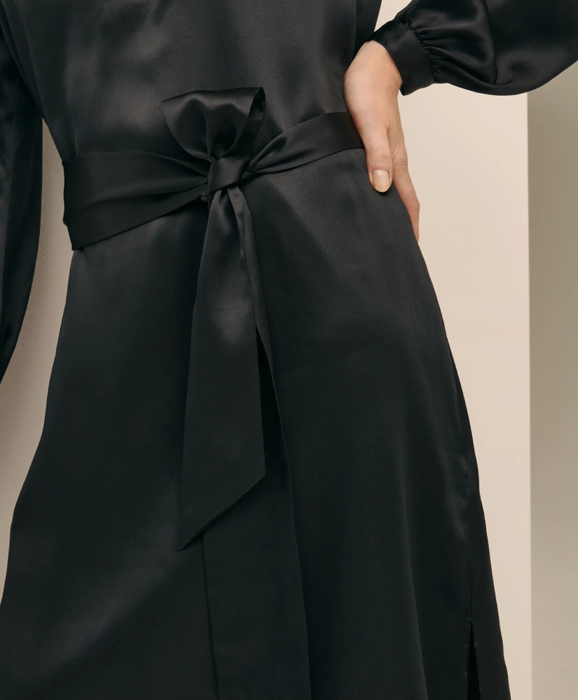 Silk Charmeuse Shift Dress, image 5