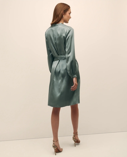 Silk Charmeuse Shift Dress, image 4