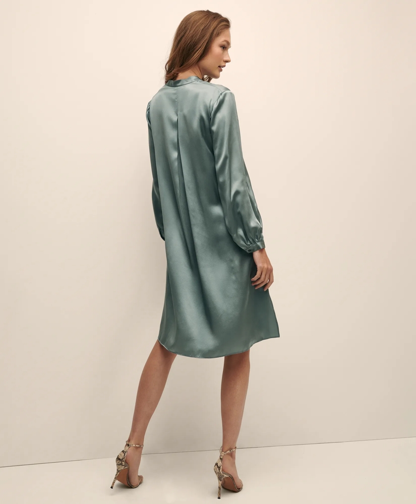 Silk Charmeuse Shift Dress, image 6