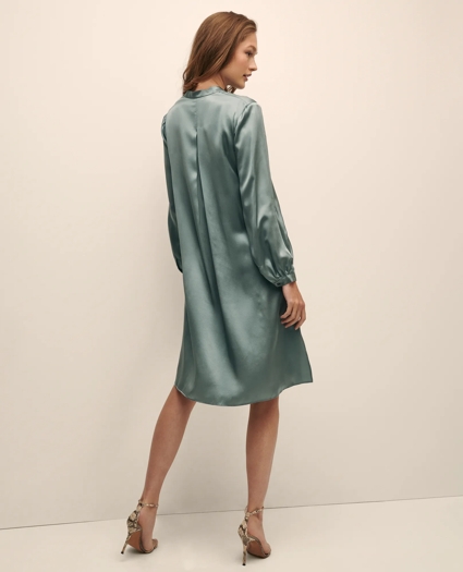 Silk Charmeuse Shift Dress, image 6