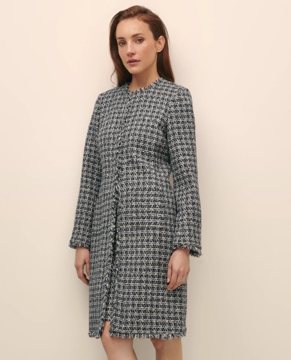 Cotton-Blend Boucle Sheath Dress & Jacket Set, image 4