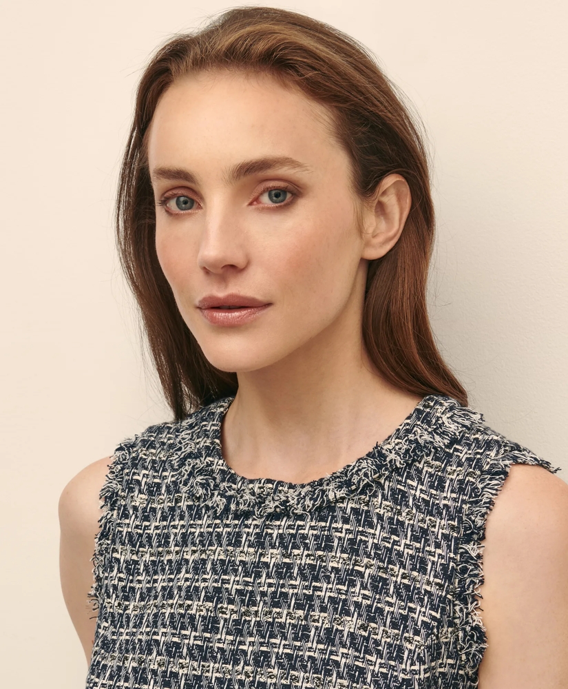 Cotton-Blend Boucle Sheath Dress & Jacket Set, image 7