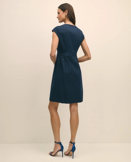 Button Front Dress in Cotton Faille, image 4