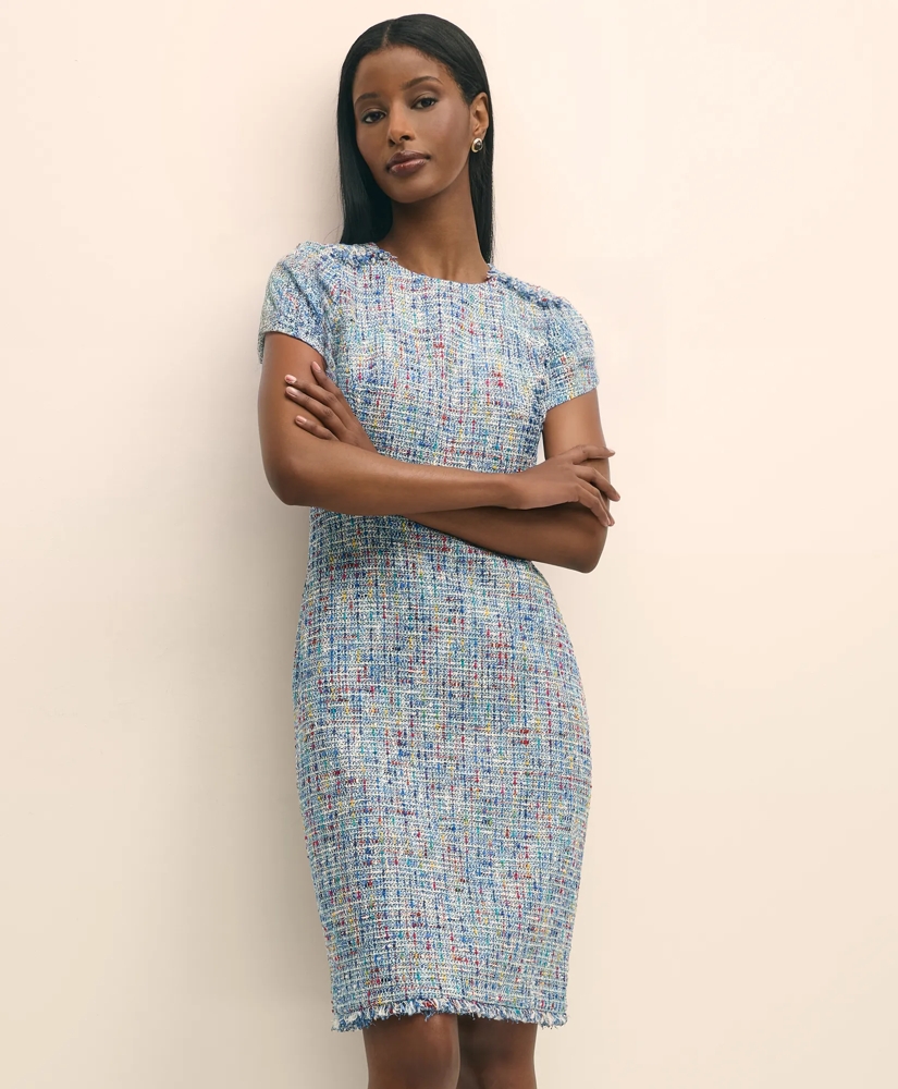 Fringed Boucle Dress, image 3