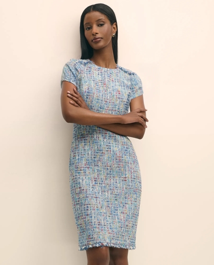 Fringed Boucle Dress, image 3