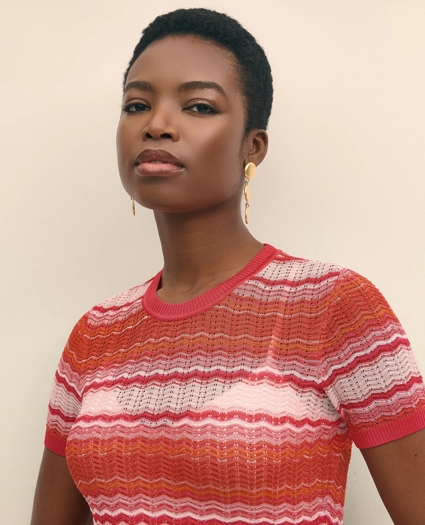 Ombre Stripe Sweater Dress, image 3