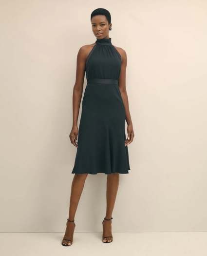 Crepe Halter Dress, image 1