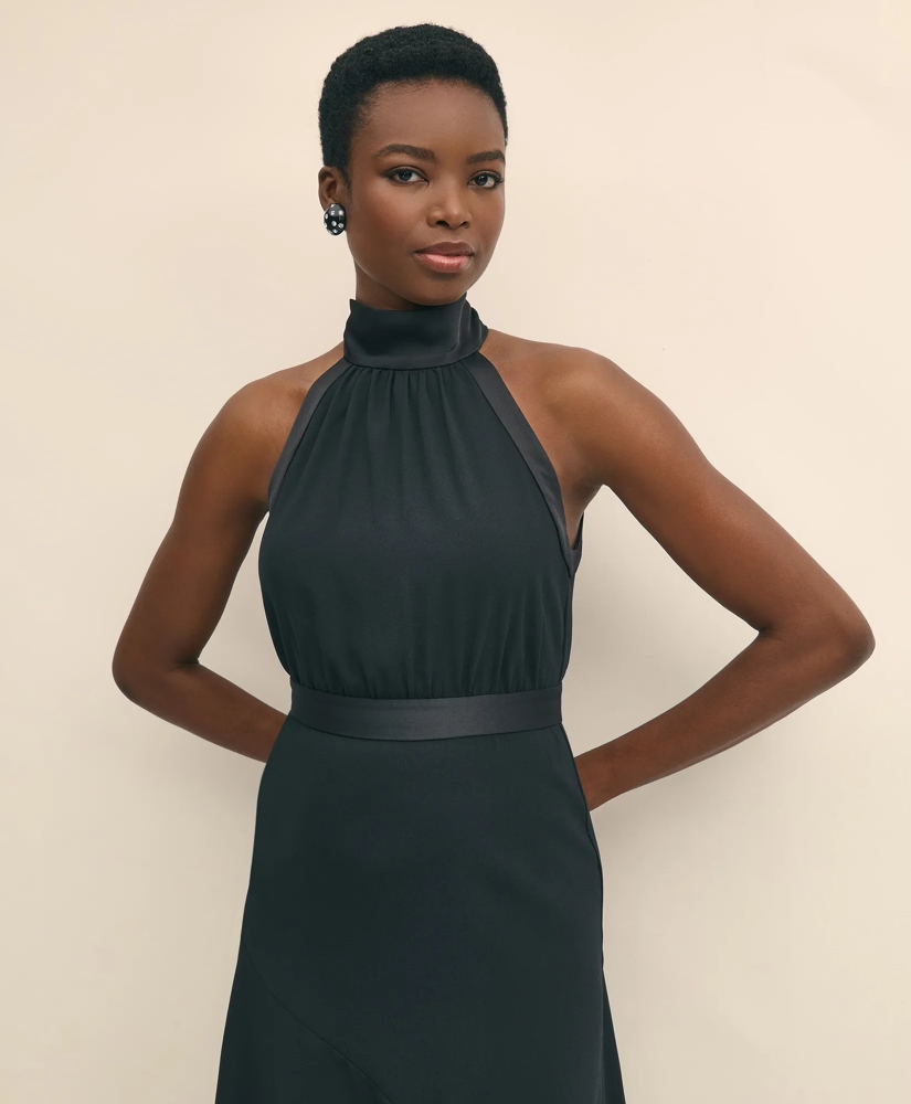 Crepe Halter Dress, image 3