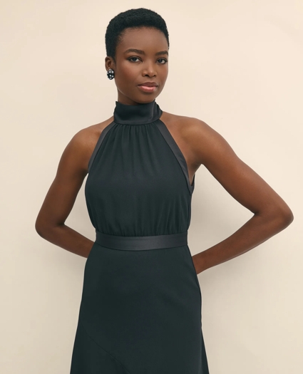 Crepe Halter Dress, image 3
