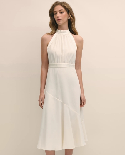 Crepe Halter Dress, image 2