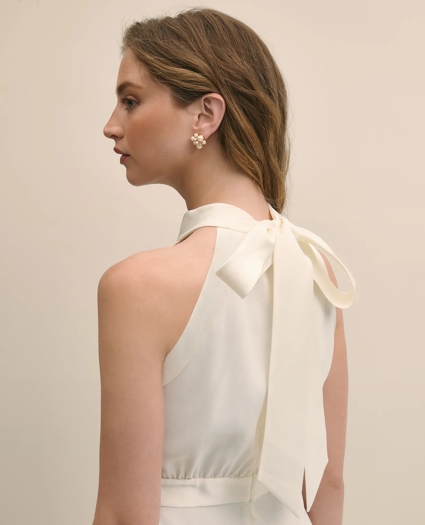 Crepe Halter Dress, image 4