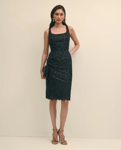 Women's Floral Lace Overlay Sheath Dress | Brooks Brothers
