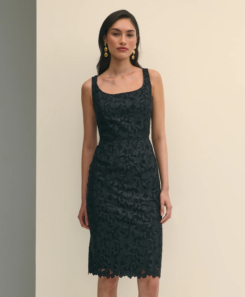 Floral Lace Overlay Sheath Dress, image 3